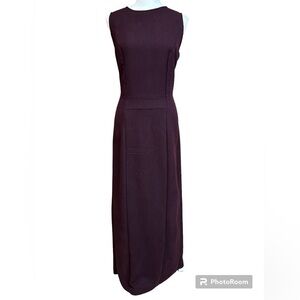 Tall Girl Deep Purple Sleeveless Maxi Longline Sheath Dress Size 8
